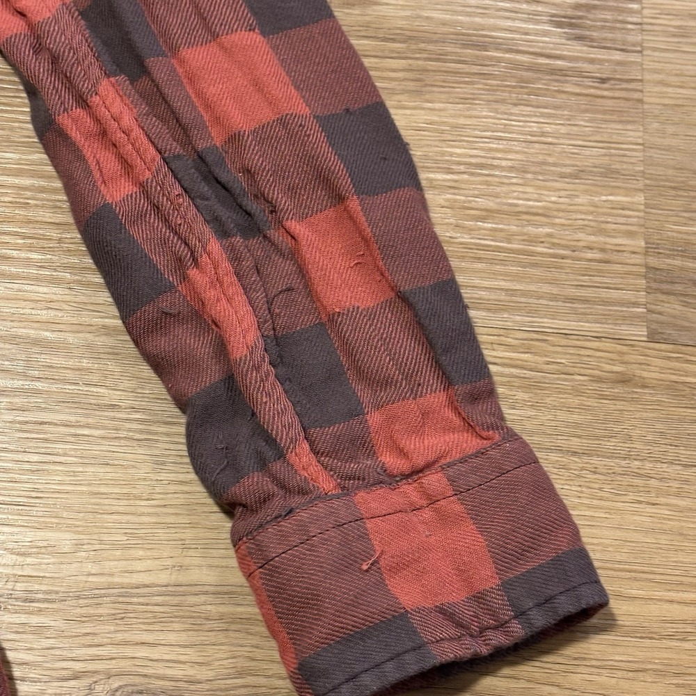 Polo Ralph Lauren Flannel Shirt Men's Small Buffalo Plaid‎ Red/Black Lumberjack - Picture 8 of 15